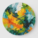 Search for splash clocks Watercolor