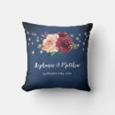 Search for navy and blush cushions Newly weds