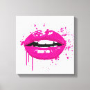 Search for pink lips canvas prints Beauty