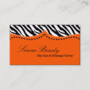 Search for zebra print business cards Beauty