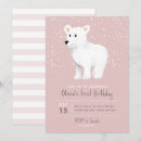 Search for baby bear birthday invitations Baby girl