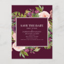 Search for fall wedding save date postcards Burgundy