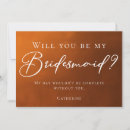 Search for bridesmaid cards Rustic