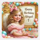 Search for balloon square stickers For her