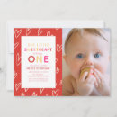 Search for valentine 1st birthday invitations Heart
