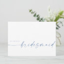 Search for dusty blue bridesmaid cards Simple