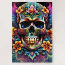 Search for flower skull puzzles Tattoo