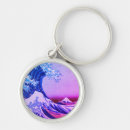 Search for japanese key rings Great wave off kanagawa