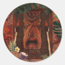 Search for hawaiian tiki stickers Polynesian