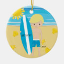 Search for surfer christmas tree decorations Cute