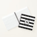 Search for black and white stripes notebooks Trendy