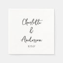 Search for bride and groom napkins Simple