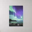 Search for light purple canvas prints Northern lights