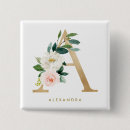 Search for alphabet letter badges Floral