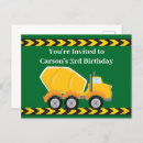 Search for cement trucks invitations Boy