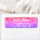 Search for bokeh lights return address labels Purple