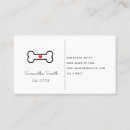 Search for bone business cards Pet sitter