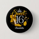 Search for glamorous badges Birthday party