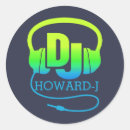 Search for headphone stickers Disc jockey