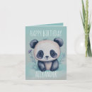 Search for adorable panda cards Watercolor illustration
