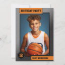 Search for orange basketball invitations Boys