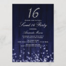 Search for blue and silver sweet 16 invitations Modern