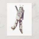 Search for robot vertical postcards Illustration