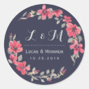 Search for blue pink wedding stickers Flower