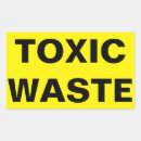 Search for toxic stickers Waste