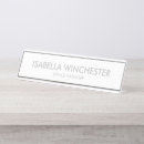 Search for grey name plates White