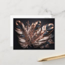 Search for black feathers postcards Pink