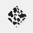 Search for cow print napkins Black