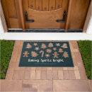 Search for christmas gingerbread doormats Festive