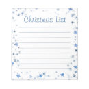 Search for christmas list notepads Winter
