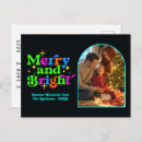 Search for disco christmas cards Merry and bright