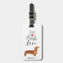 Search for dachshund luggage tags Doxie