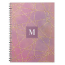Search for purple glitter school notebooks Monogrammed