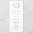 Search for royal blue wedding programmes Classic