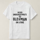 Search for old man on bike tshirts Mountain biker