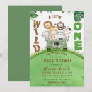 Search for wildlife baby shower invitations Rustic green plants nature