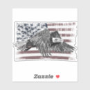Search for bald eagle and american flag stickers Veteran