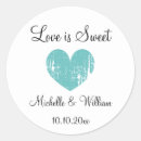 Search for love is sweet wedding stickers Vintage