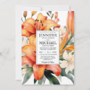 Search for tiger lily wedding invitations Orange