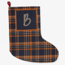 Search for plaid christmas stockings Blue