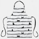 Search for cat silhouette aprons Pattern