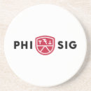 Search for college coasters Greek life brotherhood emblem