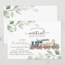 Search for animal train baby shower invitations Gender neutral