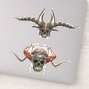 Search for scary demon stickers Skull