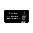 Search for knight return address labels Black