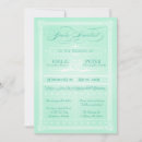 Search for mint wedding invitations Vintage